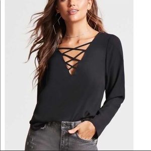 Black Forever 21 blouse